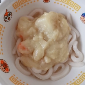 リメイク♪我が家の「クリームシチューうどん」